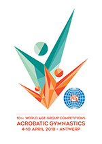 10th FIG Acrobatic Gymnastics World Age Group Competitions ANTWERP 2018